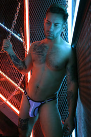 BREEDWELL Thongs Neo - Camo Open - Hole Flesh Mesh in White 107