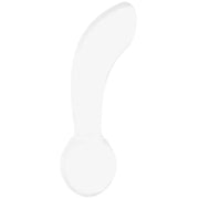 Chrystalino Blaze Borosilicate Glass Butt Plug in White 4.5'' SX3 - SexyMenUnderwear.com