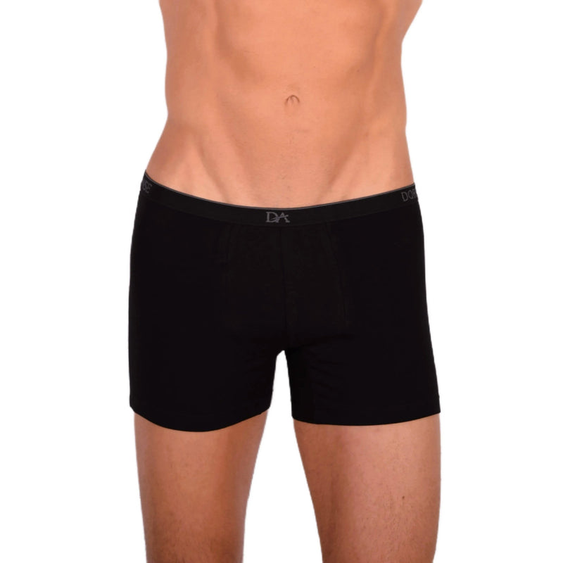 DOREANSE 90% Cotton Mens Underwear Boxer Brief Stretchy Fabric Black 1717 66