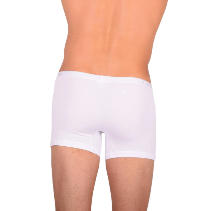 DOREANSE 90% Cotton Mens Underwear Boxer Brief Stretchy Fabric White 1717 64