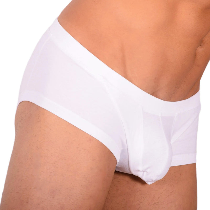 DOREANSE Boxer Adonis Hipster Trunk Soft Cotton White 1750 813