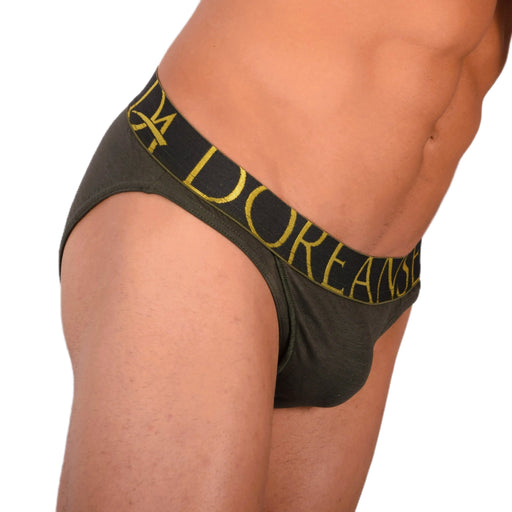 Doreanse Briefs Slit Briefs Big Logo Pouch Reforming Khaki 1225 112