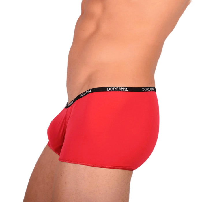 DOREANSE Mens Boys mini Boxer Short Thin fabric Red 1590 9 - SexyMenUnderwear.com