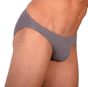 DOREANSE Mens Micro Briefs Sexy Fashion Cotton Modal Lycra Slip Gray 1281 136
