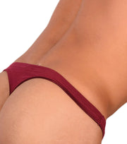DOREANSE Mens String Underwear Euro Mens Thong Claret - Red 1392 93