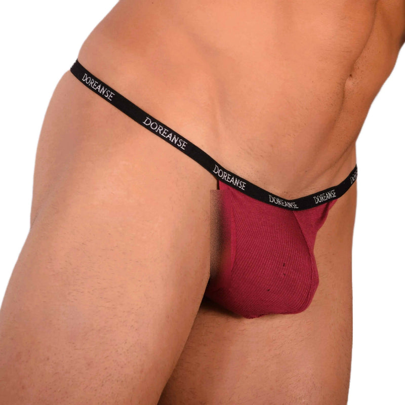 Doreanse Thongs Ribbed Modal T - Thong Bordeaux Red 1330 912