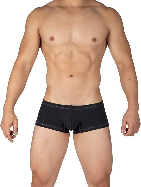 Duo Pack Two PRIVATE STRUCTURE Boxer Trunk Matt Black + Orange 4383 1117