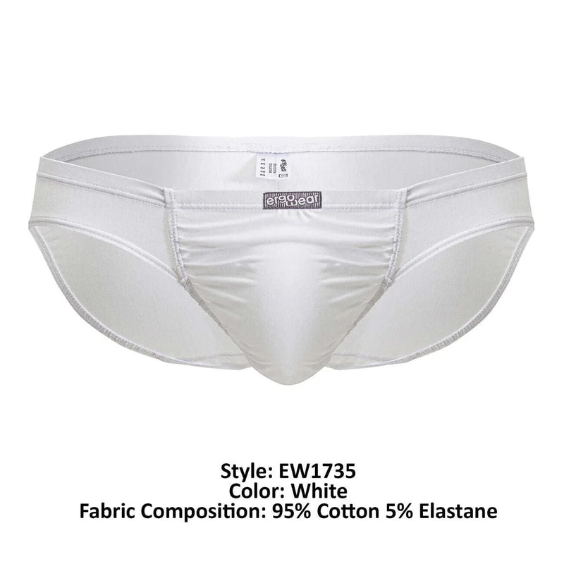 ErgoWear Bikini Briefs Cotton FEEL GR8 Pouch Light White Brief 1735 1237