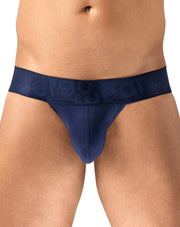 ErgoWear Bikini Briefs MAX Bold Stretchy Soft Tanga - Brief Pouch in Navy 1739 1393