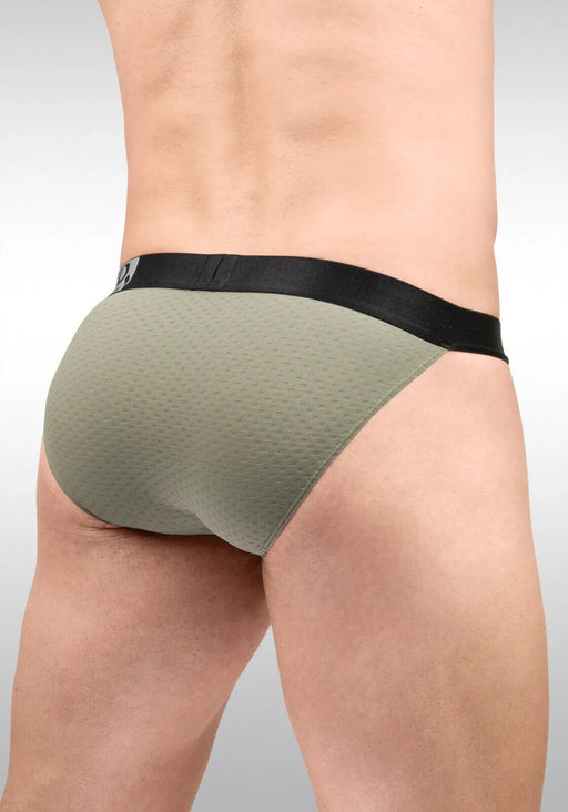 ErgoWear Bikini Briefs MAX Flow 3D Pouch Micro - Perforated Brief Smoke Green 16781
