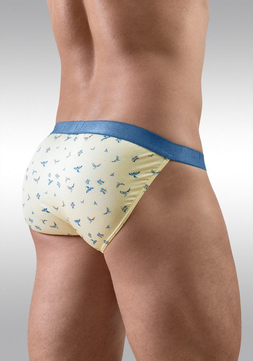 ErgoWear Bikini Briefs SLK SE Soft Micro Mesh 3D - Pouch in Vanilla Birds 1769 841