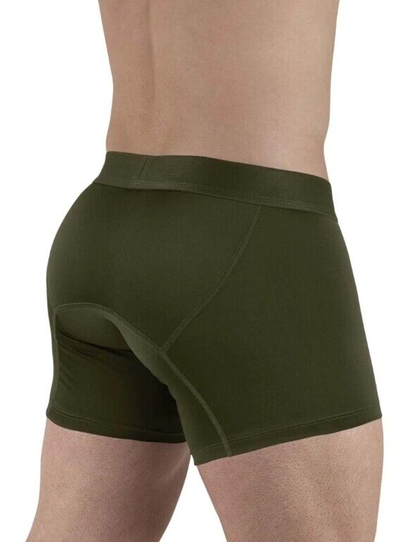 ErgoWear Boxer HIP Trunks Low - Rise Stretchy Boxer Seamed Pouch Green 14985