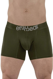 ErgoWear Boxer HIP Trunks Low - Rise Stretchy Boxer Seamed Pouch Green 14986