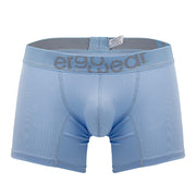 ErgoWear Boxer HIP Trunks Low - Rise Stretchy Boxer Seamed Pouch in Cool Blue 15045