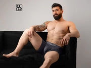 ErgoWear Boxer HIP Trunks Low - Rise Stretchy Boxer Seamed Pouch Shark Gray 14952