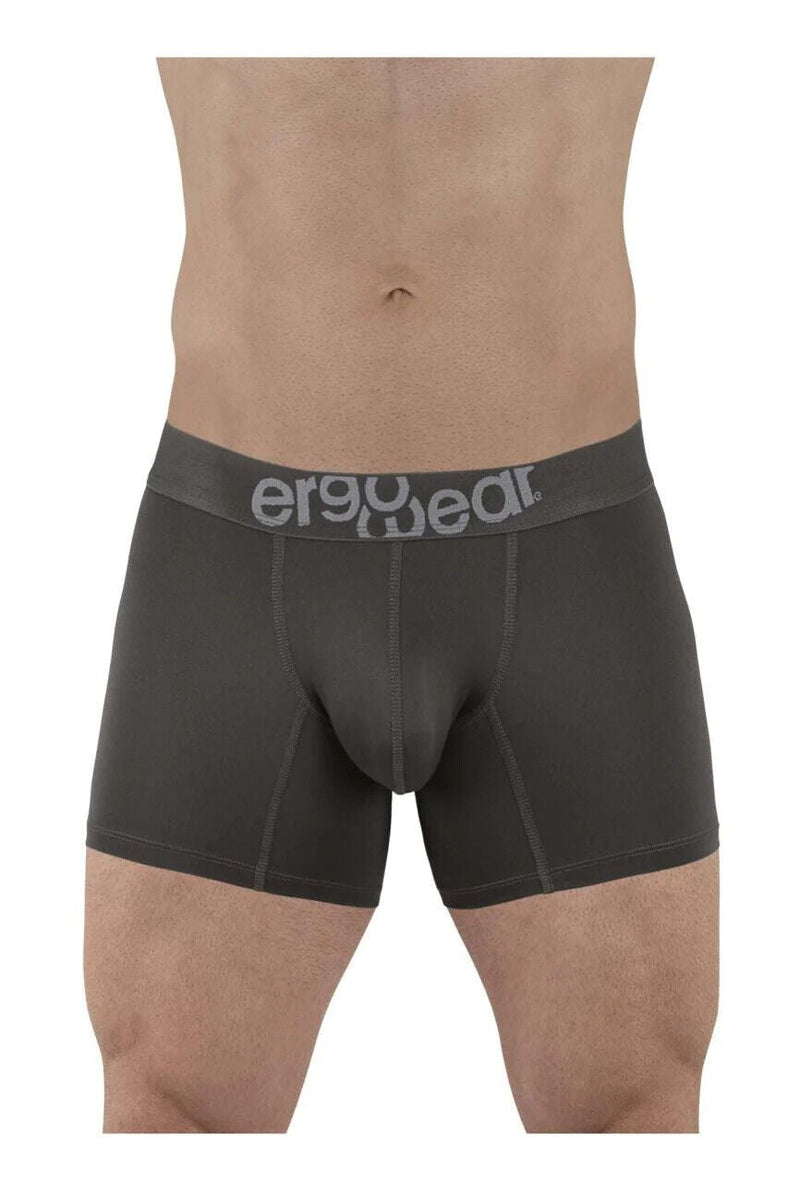 ErgoWear Boxer HIP Trunks Low - Rise Stretchy Boxer Seamed Pouch Shark Gray 14955