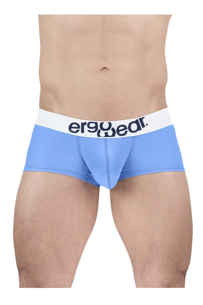 ErgoWear Boxer MAX Cotton Light - Weight Trunks in Light Blue 17136