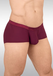 ErgoWear Boxer Trunks 3Dimensional SLK Pouch Flat Seams Burgundy Red 1658 133