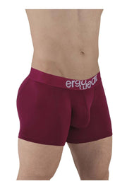 ErgoWear Boxer Trunks HIP Low - Rise Stretchy Boxer Seamed Pouch Plum Red 15011
