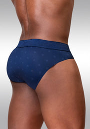 ErgoWear FEEL SE Briefs MicroMesh 4 - Way Stretch Adaptable Pouch Navy 1751 254