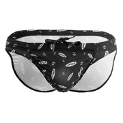 ErgoWear FEEL SW Swim Briefs Roomy Pouch Bikini - Cut in Black - Surfboard 17634