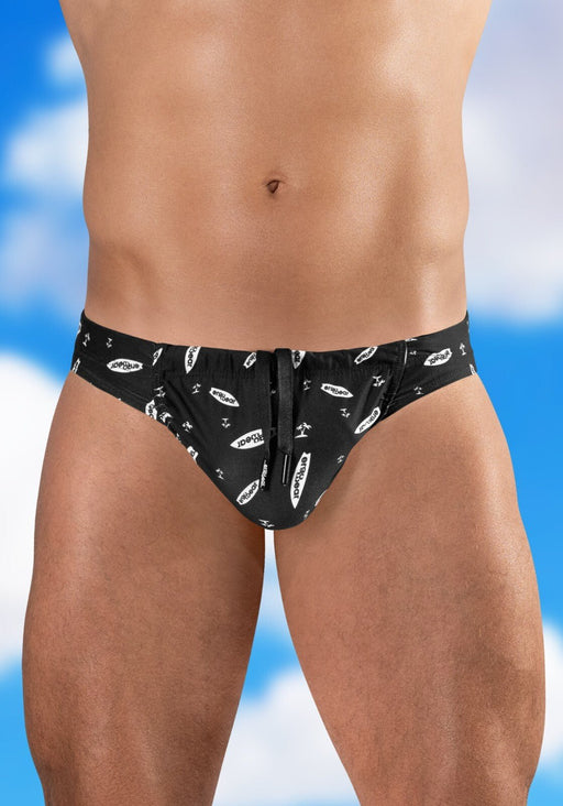 ErgoWear FEEL SW Swim Briefs Roomy Pouch Bikini - Cut in Black - Surfboard 17632