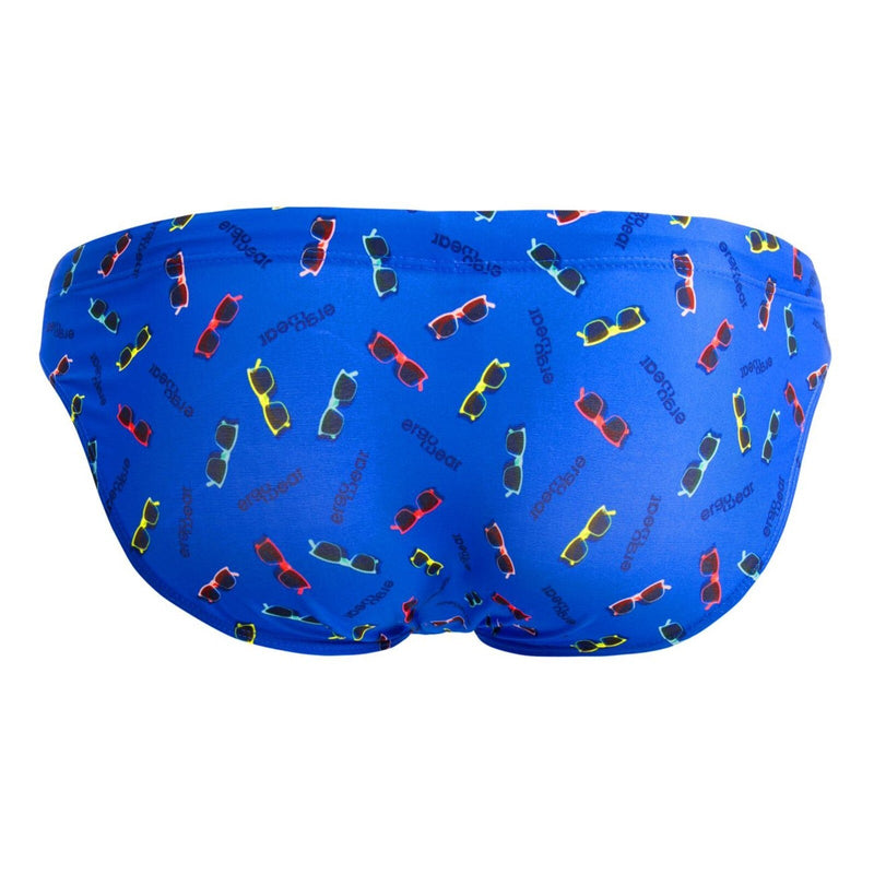 ErgoWear FEEL SW Swim Briefs Roomy Pouch Bikini - Cut in Summer Blue 17645