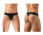 ErgoWear G - String MAX Bold Stretch Thong With Supportive Pouch in Black 1746 1397