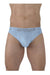 ErgoWear HIP Thongs Stretchy Quick - Dry Soft Microfibre Cool Blue Thong 1502 - SexyMenUnderwear.com