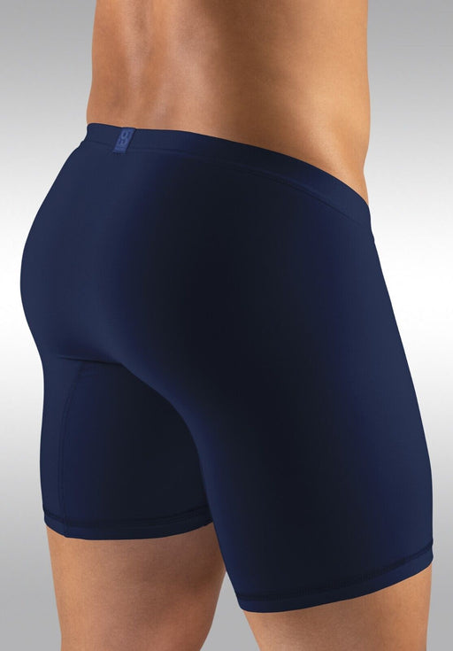 ErgoWear Long Boxer SLK Midcut Hyper - Soft 3Dimensional Pouch in Navy Blue 1655 232