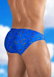 ErgoWear Low Rise Swim Briefs X4D SW Bikini - Cut Swimwear Blue/Summer 1767 23