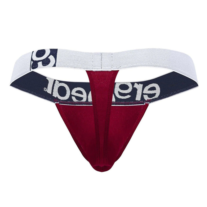 ErgoWear MAX Cotton Thong Low - Rise Snug Fit Thong Red Garnet 14786