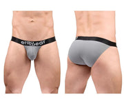 ErgoWear MAX Flow Bikini Briefs 3D - Pouch Micro Perforated Brief Gray 16834