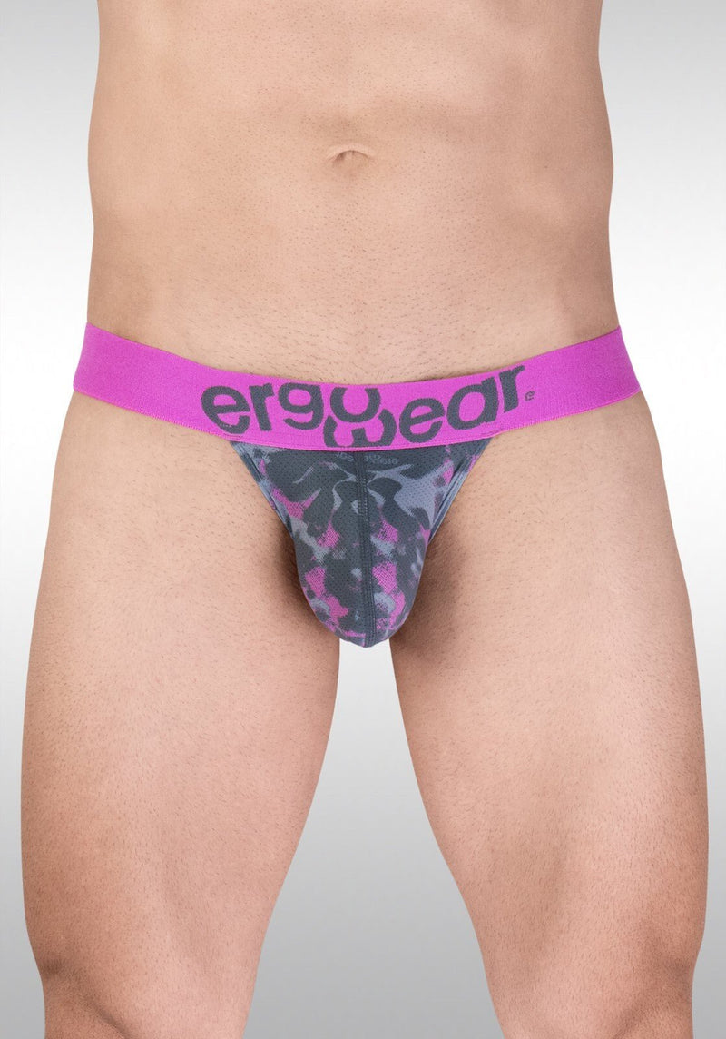 ErgoWear MAX SE Bikini Brief 3D Nose Shaped Pouch Micro Mesh Camo - Pink 1715 1323