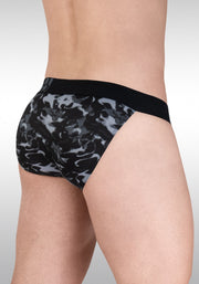 ErgoWear MAX SE Bikini Brief Camo 3D Pouch Micro Mesh Black 1723 1302