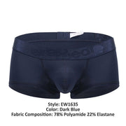 ErgoWear MAX XX Boxer Trunks Stretch Short Length Boxer in Dark Blue 16356