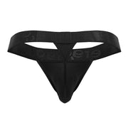 ErgoWear MAX XX G - String Elastic Stretchy Waistband Black Low - Rise Thong 16176