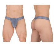 ErgoWear MAX XX G - String Elastic Stretchy Waistband Thong in Blue Fog 16294