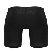 ErgoWear Mid - Cut Boxer Briefs Feel GR8 Cotton Long Boxer in Classic Black 17299