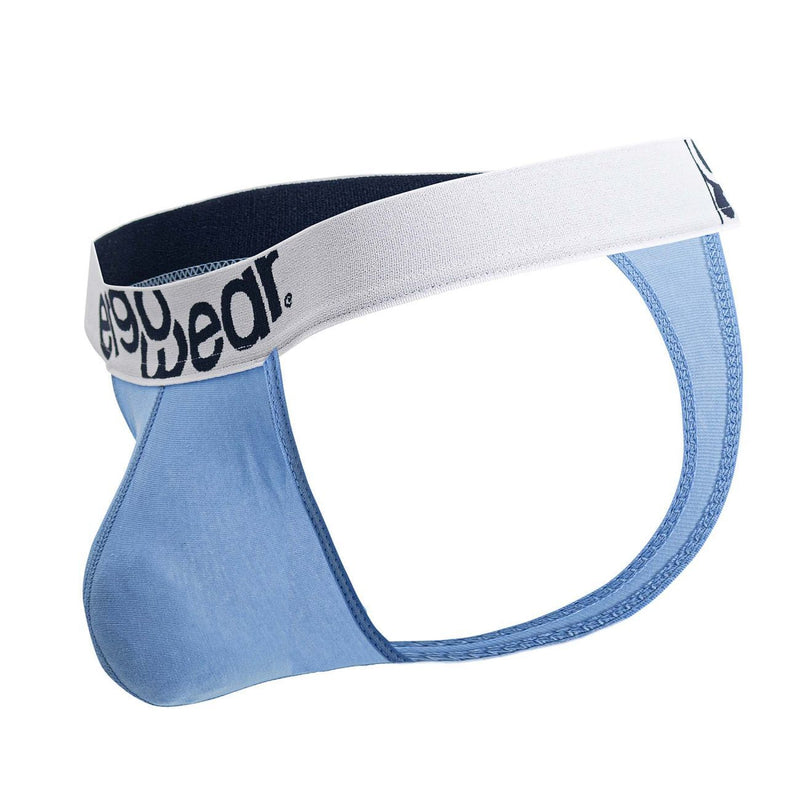 ErgoWear Thongs MAX Cotton Lightweight Men Thong in Light Blue 17116