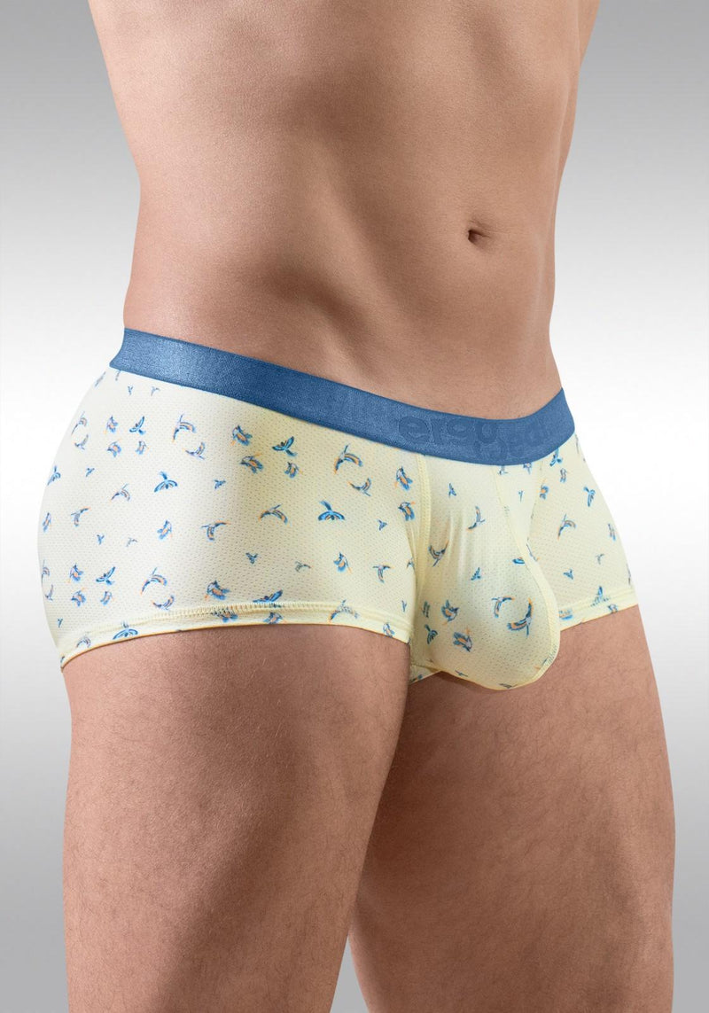 ErgoWear Trunks SLK SE Micro - Mesh Boxer in Vanilla Birds 1770 1072