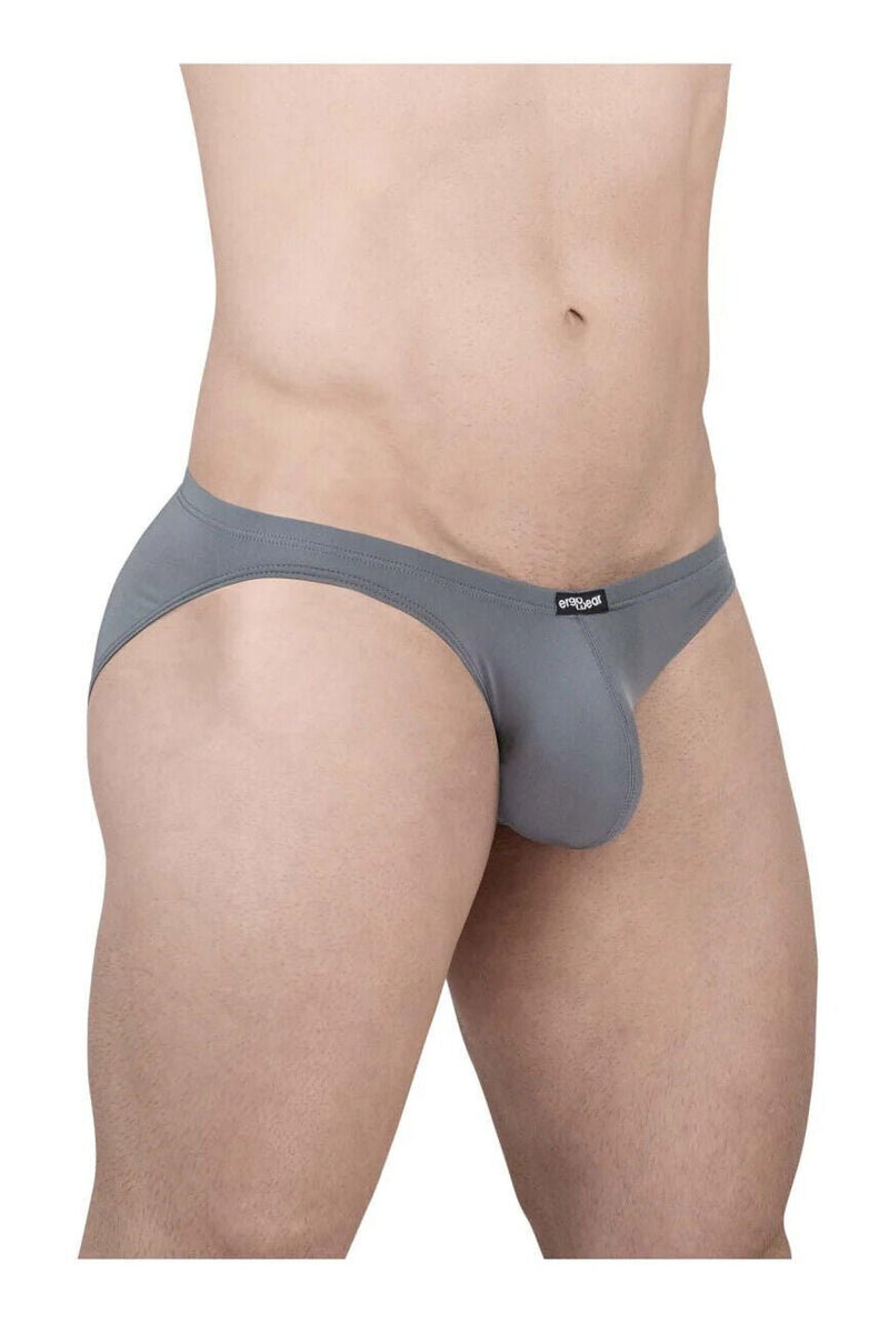 ErgoWear X4D Low Rise Bikini - Briefs Ergonomically Shaped Pouch in Gray 17043