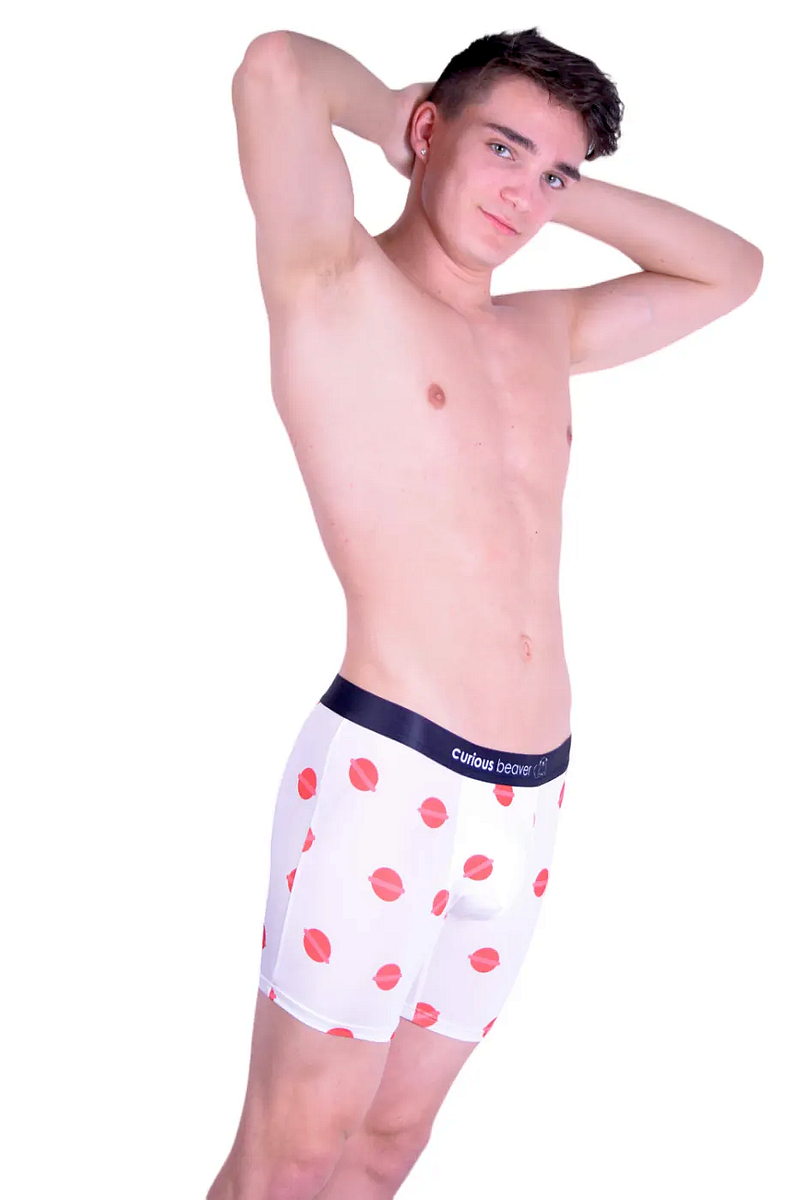 JJ MALIBU Boxer Brief Lollypop Curious Beaver Super Soft Underwear 3