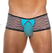 GREGG HOMME Bottomless Boxer Trunks Bare Collection in Aqua 201205 G413