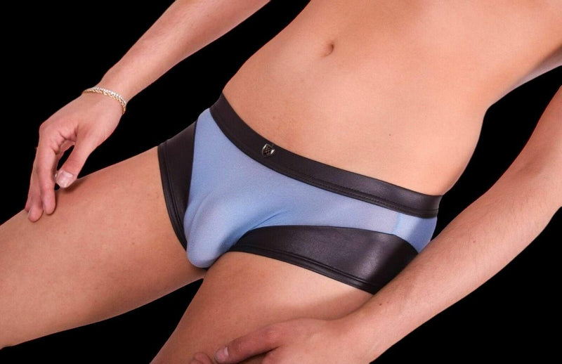 Gregg Homme Boxer Two - Timer Faux - Leather Fabric Blue 130305 718