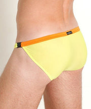 Gregg Homme Briefs SLINGSHOT With Detachable Clips Sheer Brief Yellow 200203 G593