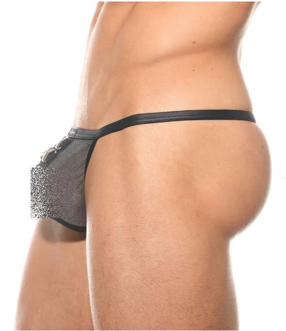 Gregg Homme JAG String in Sheer Mesh Silver 200814 G861