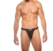 Gregg Homme See - Through Thong THORN Stylish Front Zipper Sheer Black 200004 G524