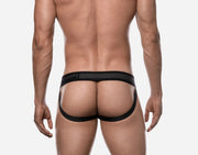 Jockstrap PUMP! Full Black Mesh Jock Ninja Elastic Waistband 15016 134