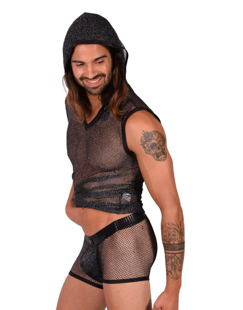 Medium Kit Gregg Homme Hood Tank Top & Boxer Sparkling Black 33661 MX14